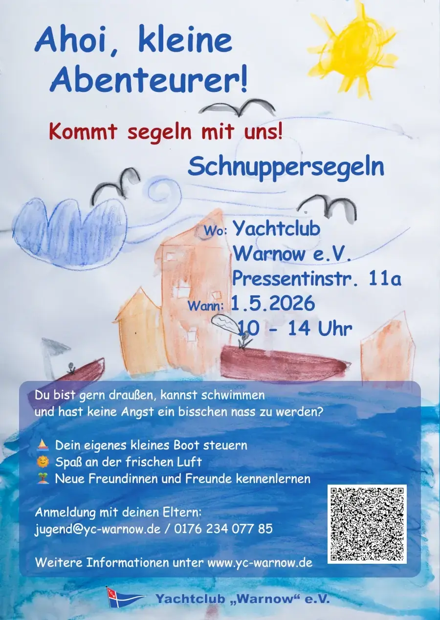 Plakat Schnuppersegeln2026web